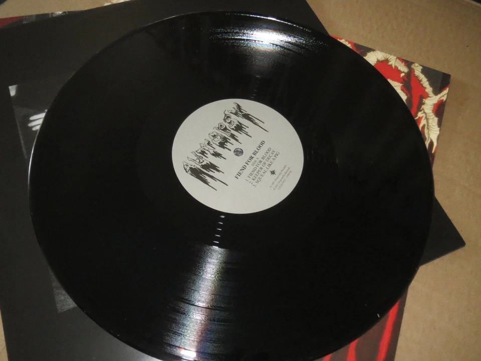 AUTOPSY -FIEND FOR BLOOD- AWESOME RARE PRESS 12" EP VINYL PEACEVILLE 2017 SLAYER - Image 3 of 4