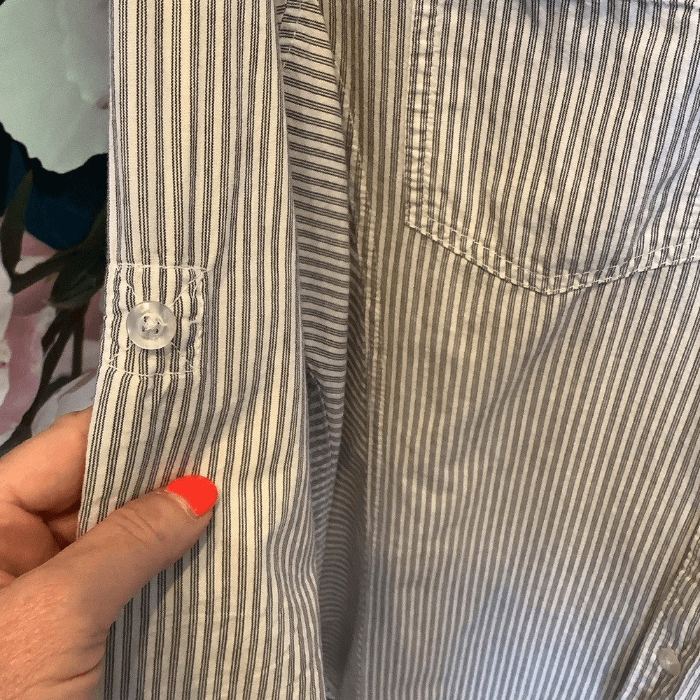 Ocean Current Striped Button Down - image 4