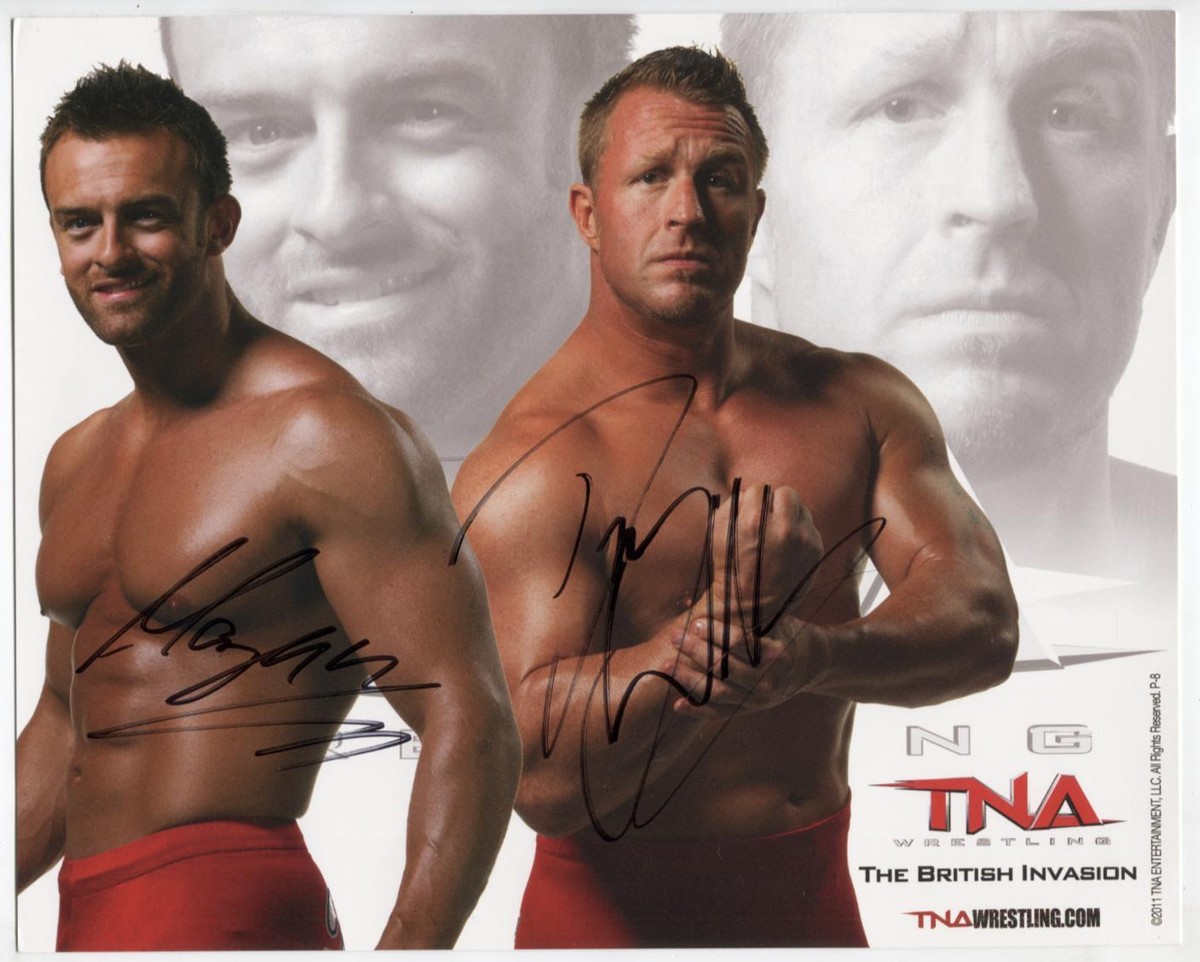 Nick Aldis Doug Williams British Invasion Autographed 8