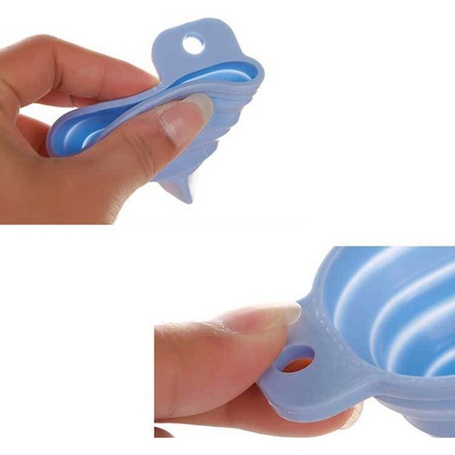 Silicone Folding Funnel Household Liquid Dispensing Portable Funnel Kitchen T_ou - Picture 5 of 15