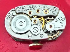 VINTAGE~ELGIN~19J USA WATCH MOVEMENT