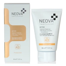 Neova Active Optimal Defense Broad Spectrum SPF 43 3oz/89ml NEW IN BOX