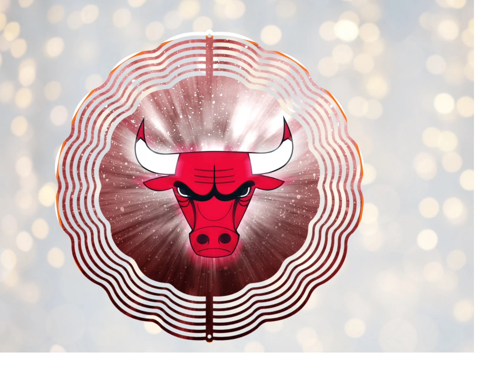 Chicago Bulls Round Wind Spinner