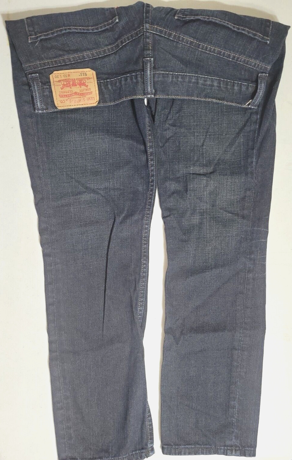 Levis Blue 511 Stretch Denim Jeans Men's Size 33x… - image 4