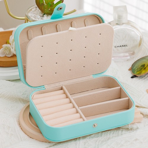 Portable Jewellery Box Organizer Travel Boxes Jewelry Ornaments Packaging Case - Picture 36 of 37