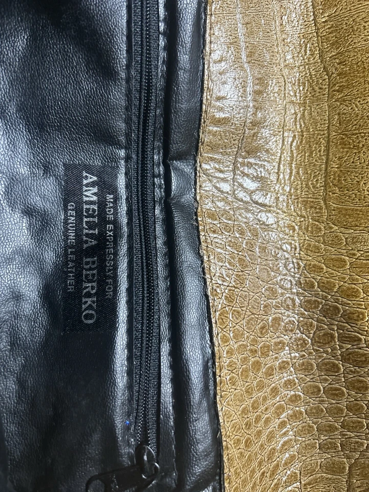 AMELIA BERKO Genuine Leather Alligator Clutch - Image 4 of 4