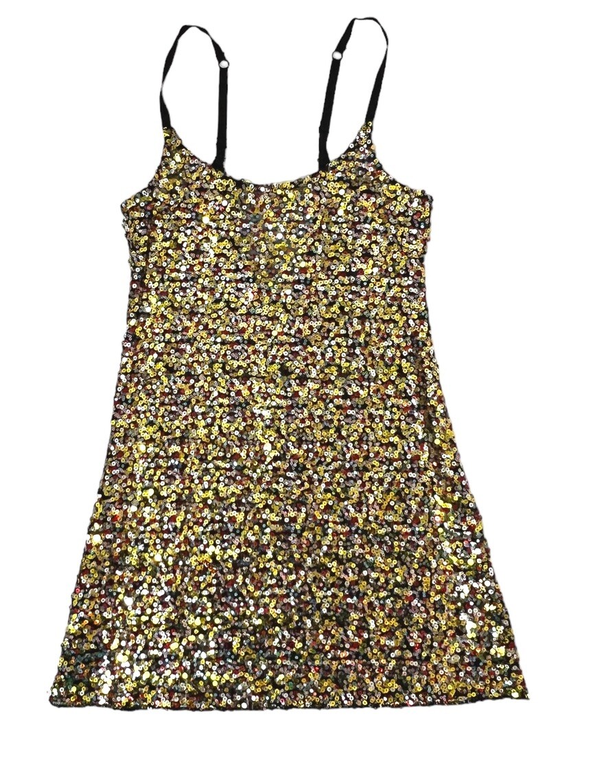 j crew gold stripe dress Gabby Skye main image 1