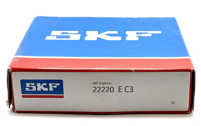 SKF 22220 E C3 SPHERICAL ROLLER BEARING 100x180x46 mm 22220EC3 22220E C3 SKF NEW