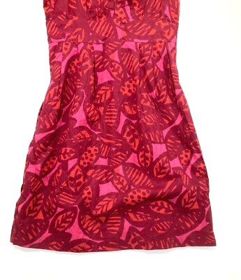 joe fresh pleated dress Joe Fresh Fit & Flare Dress Sz 2 Pink Party Sleeveless Pleated A-Line