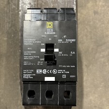Square D EJB34030 3 Pole 30 Amp 65kA Circuit Breaker New!