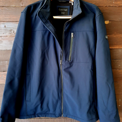 Calvin Klein Men XXL Jacket Water Resistant Breathable Way Stretch Navy  Blue A