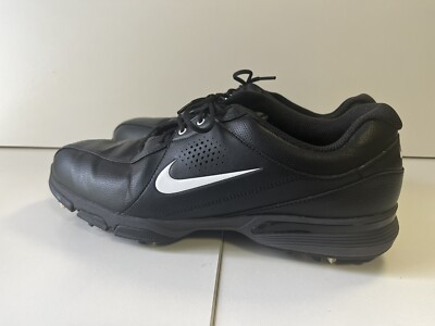 Nike Durasport Golf Shoes Mens Size 13 Black Leather Spiked Comfort Fit Course Nike Durasport 3 Golf Shoes Mens Size 9 Black Soft Spikes  main image 4