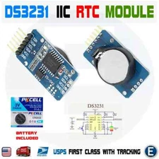 DS3231 IIC precision Real time clock RTC memory module with CR2032 battery USA