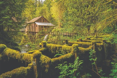 CEDAR CREEK GRIST MILL PRINT/POSTER SATIN PHOTO PAPER OR  CANVAS T597