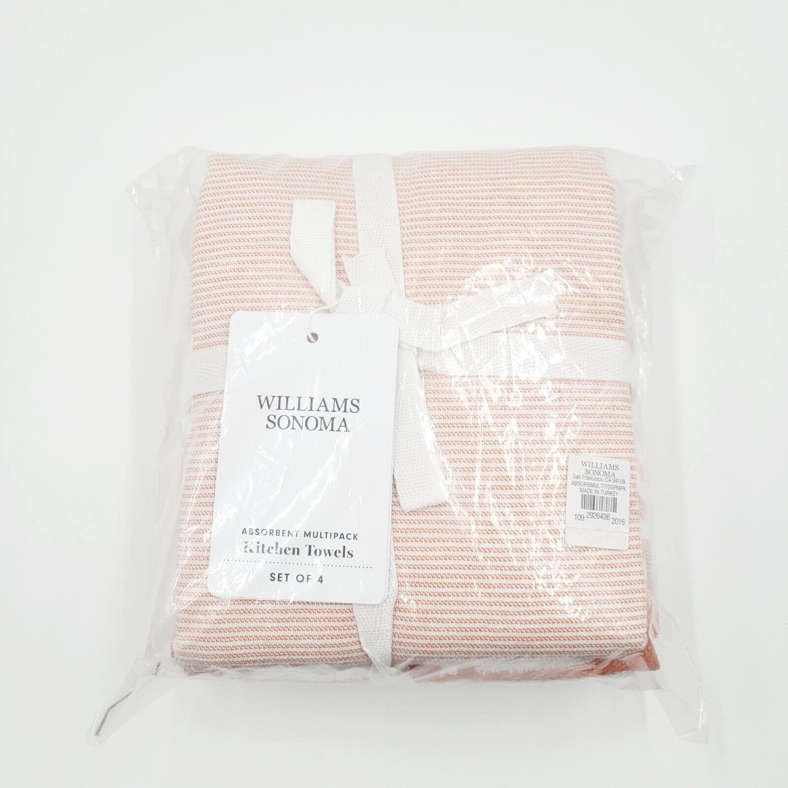 Williams Sonoma Super Absorbent Kitchen Towels Multi-Pack Pumpkin Orange NEW