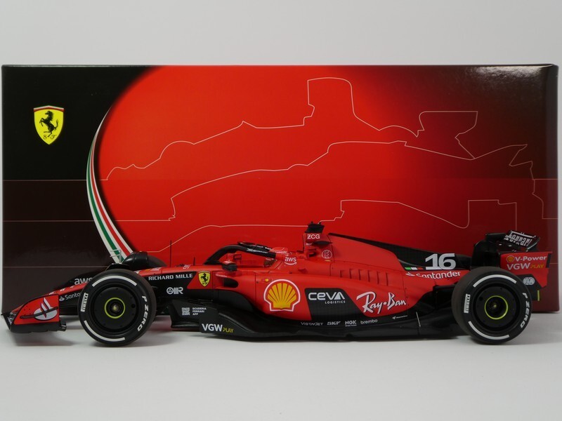 Bbr Ferrari Sf-23 #16 Charles Leclerc Singapore Gp 2023 1/18