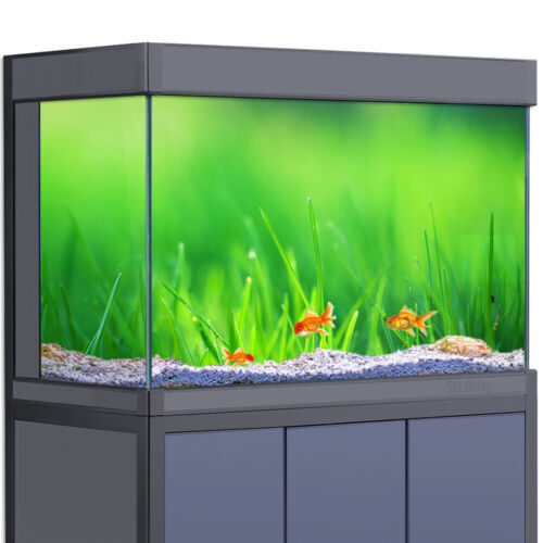 Aquarium Background Sticker, Green Meadows Fish Tank Decorations Poster - Picture 1 of 4