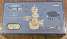 ROKR Airplane Control Tower 3D WOODEN PUZZLE MECHANICAL MUSIC BOX
