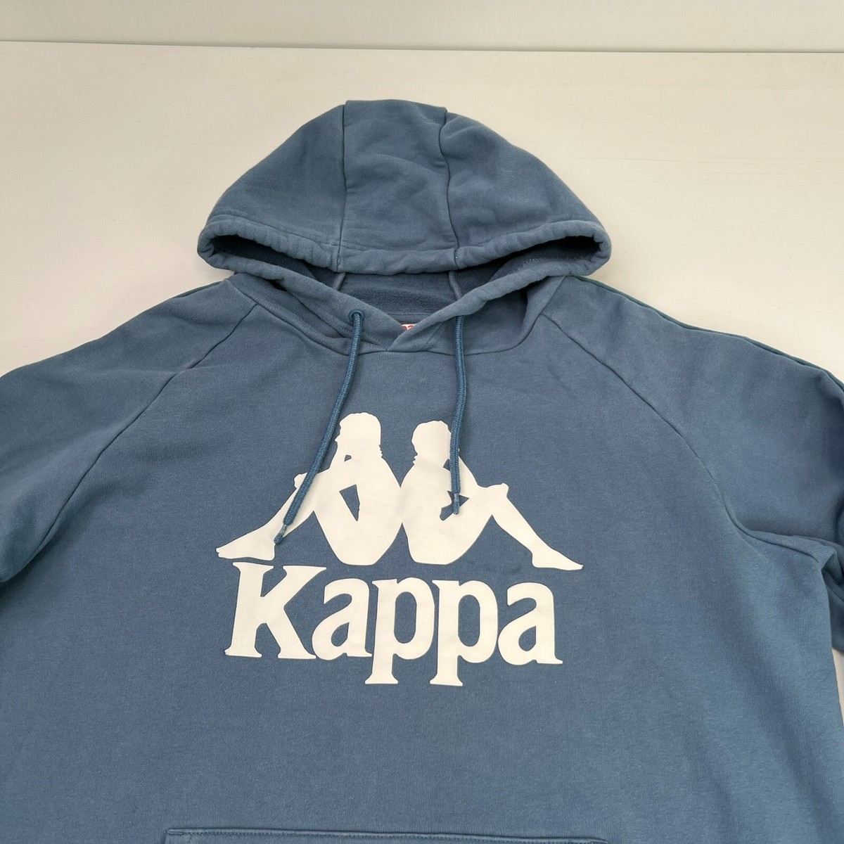 Kappa Hoodie Men XXL Spell Out Retro Pocket Hip Logo Gym