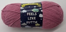 Lion Brand Feels Like Butta Yarn " Dusty Pink" 1 Skein 1986