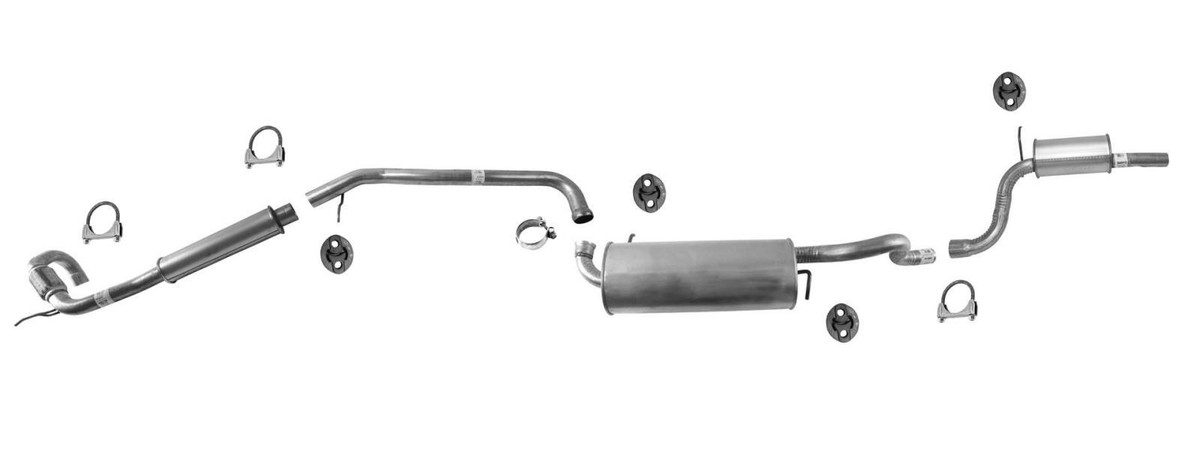 【k 】 Flex Pipe Muffler Exhaust System 2011-2016 for Chrysler Town