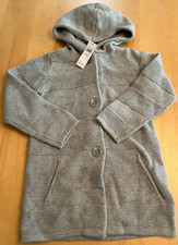 NWT BABY GAP LONG GREY STRIPED BUTTON SWEATER SZ OS