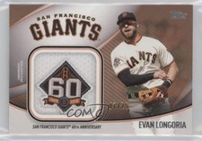 2020 Topps Special Event Jersey Sleeve Gold 7/25 Evan Longoria Jumbo Patch 0b0