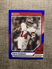 2024 Panini Donruss - Chris Godwin #247 Blue Press Proof Tampa Bay Buccaneers