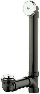 Easy Touch 1-1/2 in. White Poly Pipe Bath Waste and Overflow Drain in Chrome