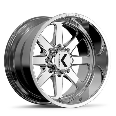 22x12 KG1 Forged KT057 Okto Polished Milled Wheels 6x5.5 (-44mm) Set of 4
