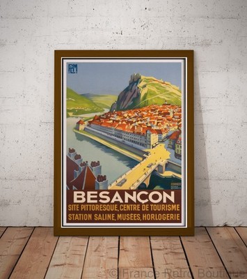 Plakat-Poster Stadt Besançon Roger Broders