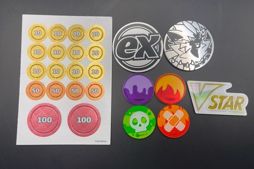 Official Pokemon TCG Coins, Tokens, & Condition Markers