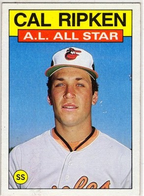 1986 Topps Baseball Cal Ripken No. 715 A.L. All Star