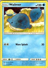 Pokemon SM - Cosmic Eclipse Wailmer 45/236 NM Reverse Holofoil on eBay