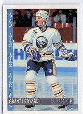 1992-93 O-Pee-Chee #393 Grant Ledyard Buffalo Sabres