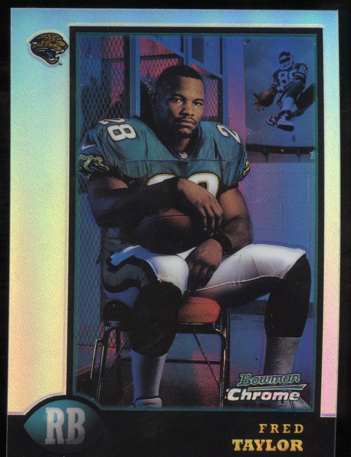 1998 Bowman Chrome Fred Taylor Refractor #11 RC Rookie Jacksonville Jaguars Card