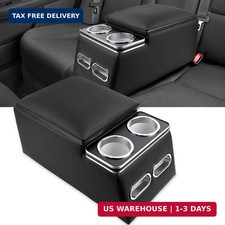 Universal Car Center Console Organizer with Cup Holder Phone Holder, Rear Bench