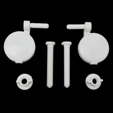 Fixtures Toilet Screw WC White 2PCS 69 46mm ABS Plastic Hinge Bolt Screw