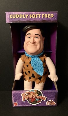 Fred Flintstones Cuddly Soft Fred w/Vinyl Head, 12 , Mattel, NIB 1993