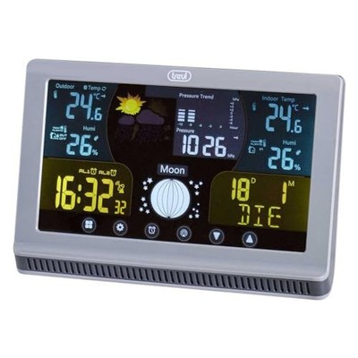 Trevi ME 3P70 RC Wetterstation Farbdisplay Touch Barometer USB