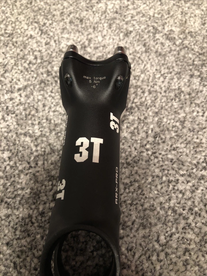 3T Cycling ARX Pro 100 Mm Ahead Stem 31.8 mm 1 1/8 Inch +/- 6 Road Bike Grave - Image 2 of 4