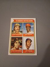 Ken Griffey  -Baseball  Card 74 Rookie Outfielders Augustin- Tyrone-# 598 Topps