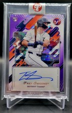 2025 Topps Pristine - Trey Sweeney #PA-TSW Encased  Auto Purple Refractor /99 RC