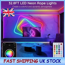 10m RGB LED Neon Light Strip Rope Tube Set Create Colorful Ambience Home/Party