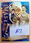 Topps Finest Masters Blue X-Fractor Kon Knueppel Auto RC /99 on card MA-KK