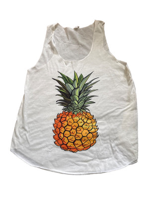 LA Soul Graphic tank, pineapple print, ladies S