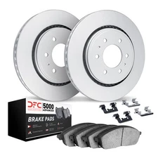 Dynamic Friction Company 4512-47112 Geospec Coated Rotors With 5000 Brake Pads 