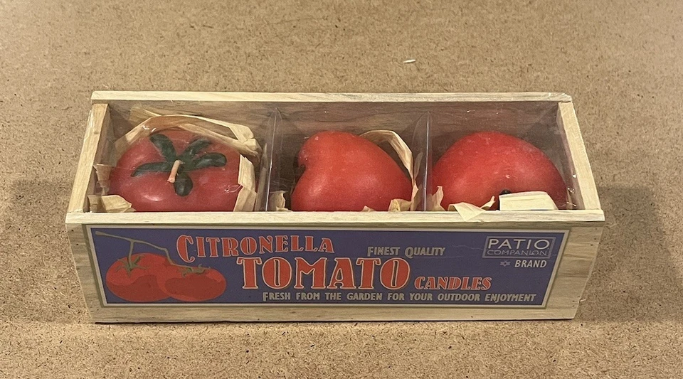 Patio Companion Citronella Tomato and Asparagus wax Candles NIB - Image 2 of 4