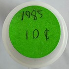 1985 S Roosevelt Copper Nickel Dimes 50 Coin Roll TONED 10c US Proof Ten-Cents — photo 3