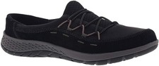 Peat Black Suede Easy Spirit Clogs